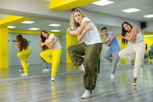 clase de baile en escuela de danza