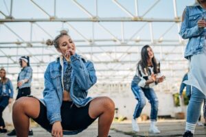 clase de baile en escuela de danza